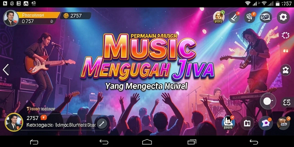 Tampilan gameplay menarik dalam aplikasi musik 2757.