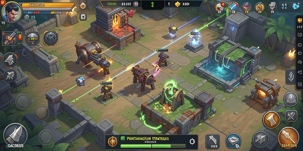 Screenshot gameplay GACOR305 dengan tampilan menara strategis.