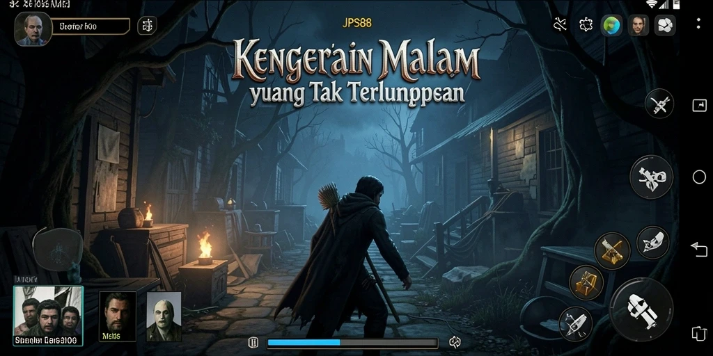Screenshot gameplay JPS88 dengan suasana mencekam yang memikat.