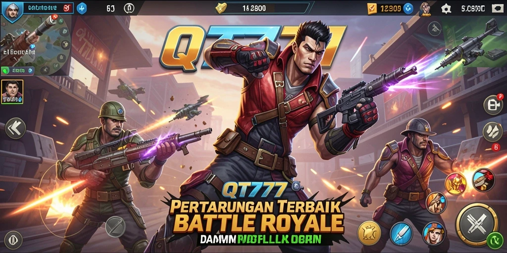Gambaran gameplay seru dalam QT777 Battle Royale.