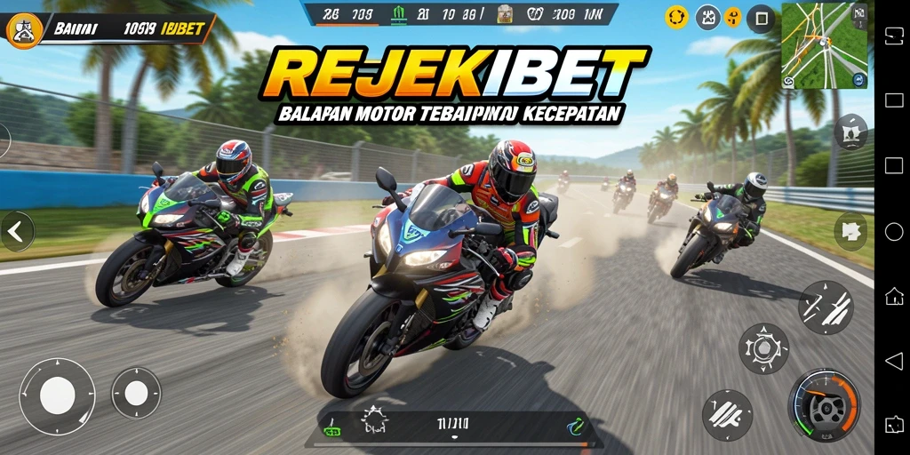 Gameplay menarik dari REJEKIBET menghadirkan balapan motor yang mendebarkan.