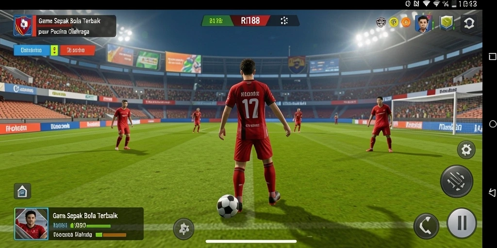 Tampilan permainan menarik dari RI188 dengan aksi sepak bola yang seru.