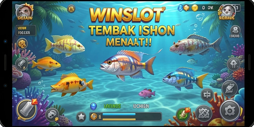 Tampilan gameplay Tembak Ikan yang seru dan menantang di WINSLOT.